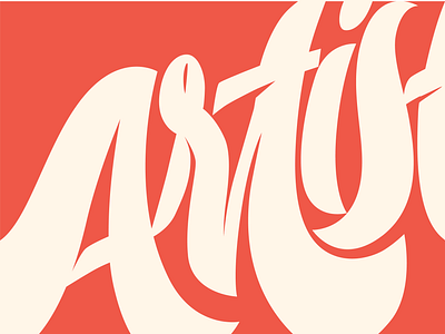 Artist - Lettering brand identity handlettering lettering logo logotype typography