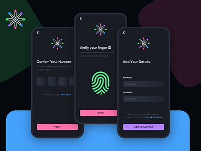 Login of an app app app design app designer app designs app expert apps branding classy app color matching app dark ui figma expert login mobile app mobile app expert mobile ui otp phone login app signup website design website designer