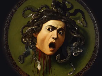 Painting Alive series - Medusa | Caravaggio famousart