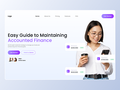 Finance Company Website Landing Page 2024 banking credit card website digital finance finance finance business financial fintech wallet