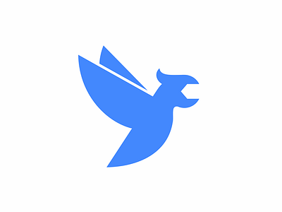 bird + wrench bird brand branding design graphic design logo wrench