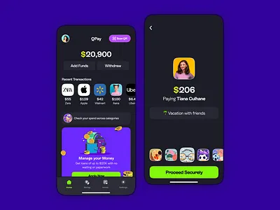 Gen Z Payments App banking cash app chime finance fintech google pay mobile money app pay paypal paytm phonepe send money teen payments app ui upi ux venmo