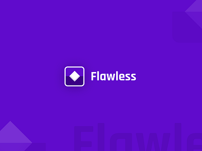 Flawless Logo branding design diamond f figma graphic design illustrator logo