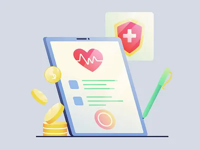 Registration of medical insurance 2d 2d animation animation health insurance healthcare heart illustration insurance medical medical insurance money motion graphics protection registration form signature