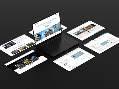 Real state website mockup demo design landing page landing page design mock ui uiux mockup mockup design real state mockup uiux design uiuz