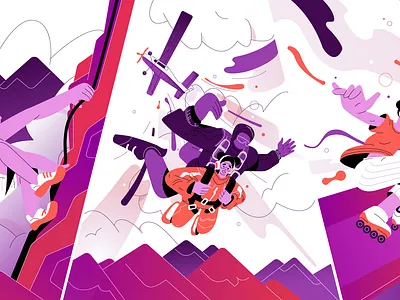 Vidico x ExtrasJar 2d art animation article design branding design drawing flat graphic design illustration logo motion graphics ui vector