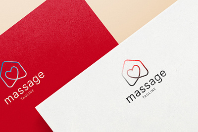 Massage Logo Design branding dating apps graphic design logo massage massage apps massage logo