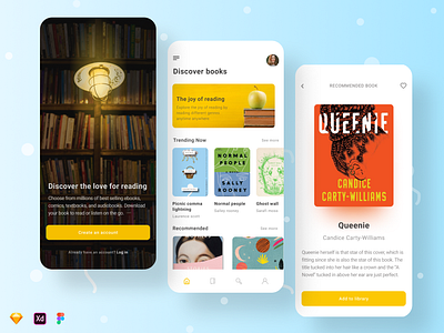 E-Library app app design e library app education app library app mobile app mobile app design ui design uiux design ux design