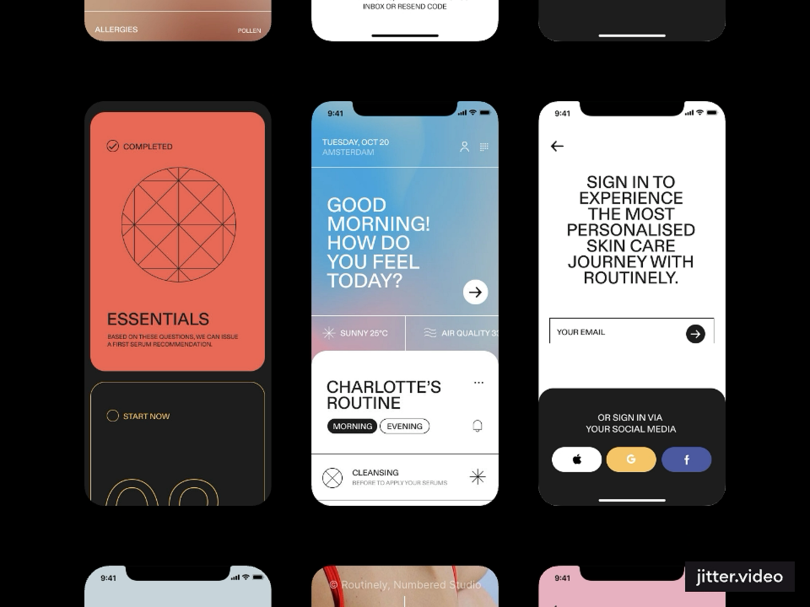 Mobile Show Grid - Made With Jitter by Ali Hamza Khaki on Dribbble