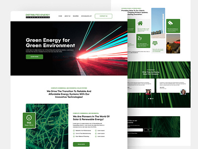 Energy Distributor | Landing Page Design dribbble dribble landing page landing page design landing page ui landingfolio ui ui design ui ux uidesign uixudesign web ui web ui design website