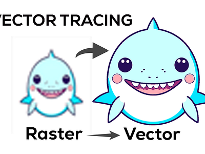 Raster to vector Convert. animation digitaltransformation graphicdesign illustration imageconversion rastertovecto scalableimages vectorgraphics