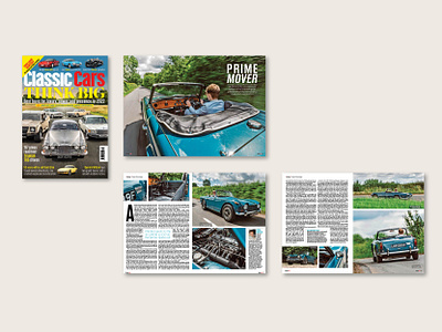 Prime Mover//Classic Cars Magazine editorial design graphic design layout magazine magazine design print typography