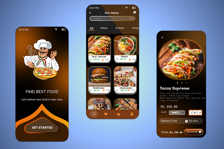 Restaurant Menu UI/UX Design by Pragathi Himasha on Dribbble