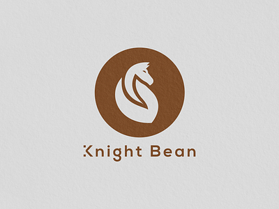 Knight Bean Coffee 2d android app icon bean brand identity branding chess knight coffee coffee logo coffee shop design figma graphic design identity illustration ios knight logo logomark monogram