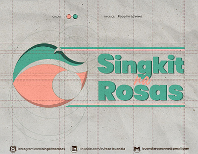 Singkit na Rosas Logo adobe illustrator brand identity branding graphic design logo logo design vector