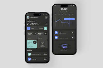 Wallet App app product design ui uiux