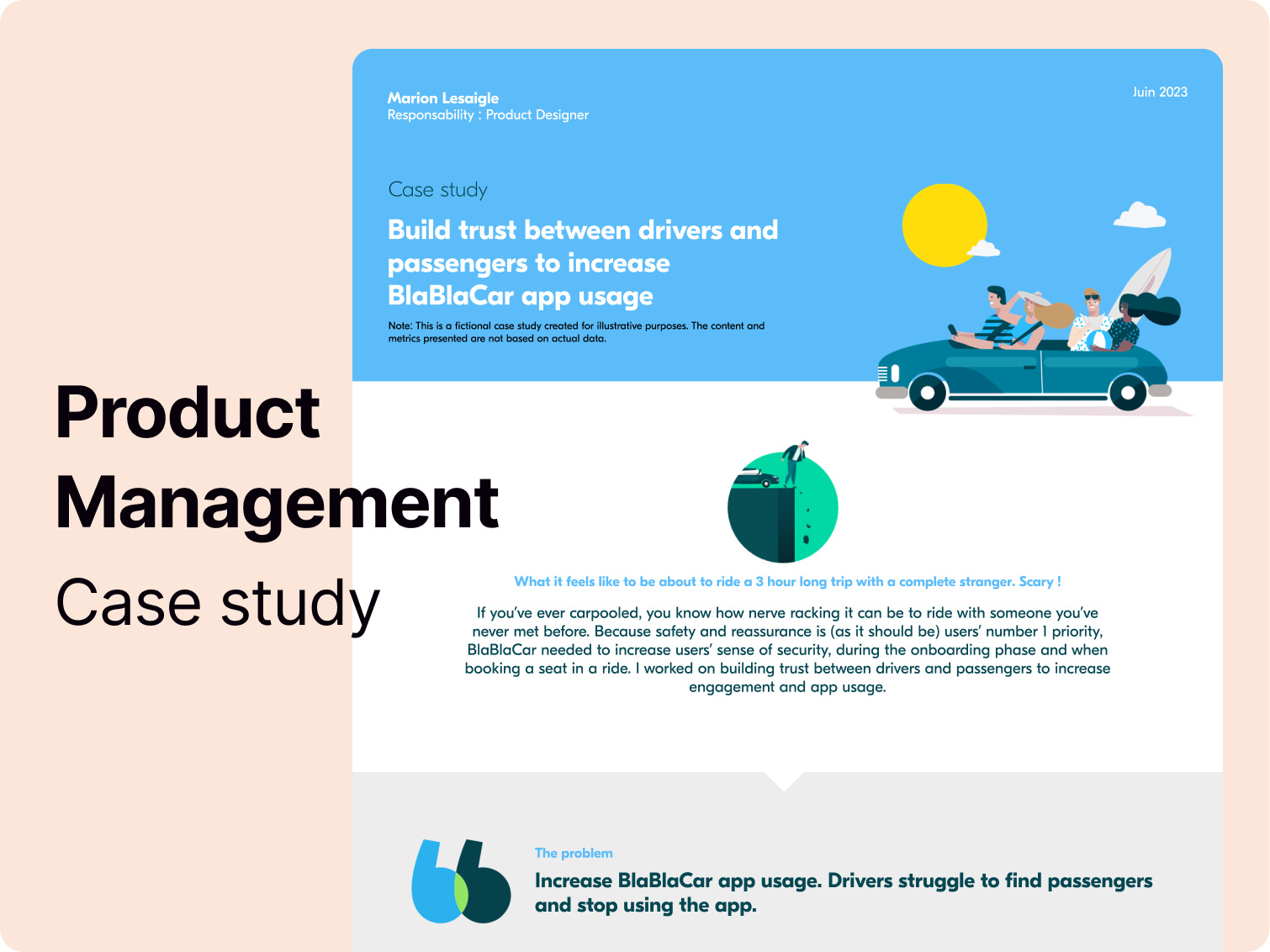 UX Case Study - BlaBlaCar case study design thinking mobile app use case user centric ux