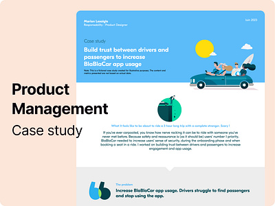 UX Case Study - BlaBlaCar case study design thinking mobile app use case user centric ux