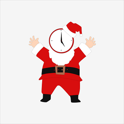 Santa Claus celebrates Merry Christmas 3d animation app branding design graphic design illustr illustration illustrator logo motion graphics red santaclaus ui ux uxui vector website