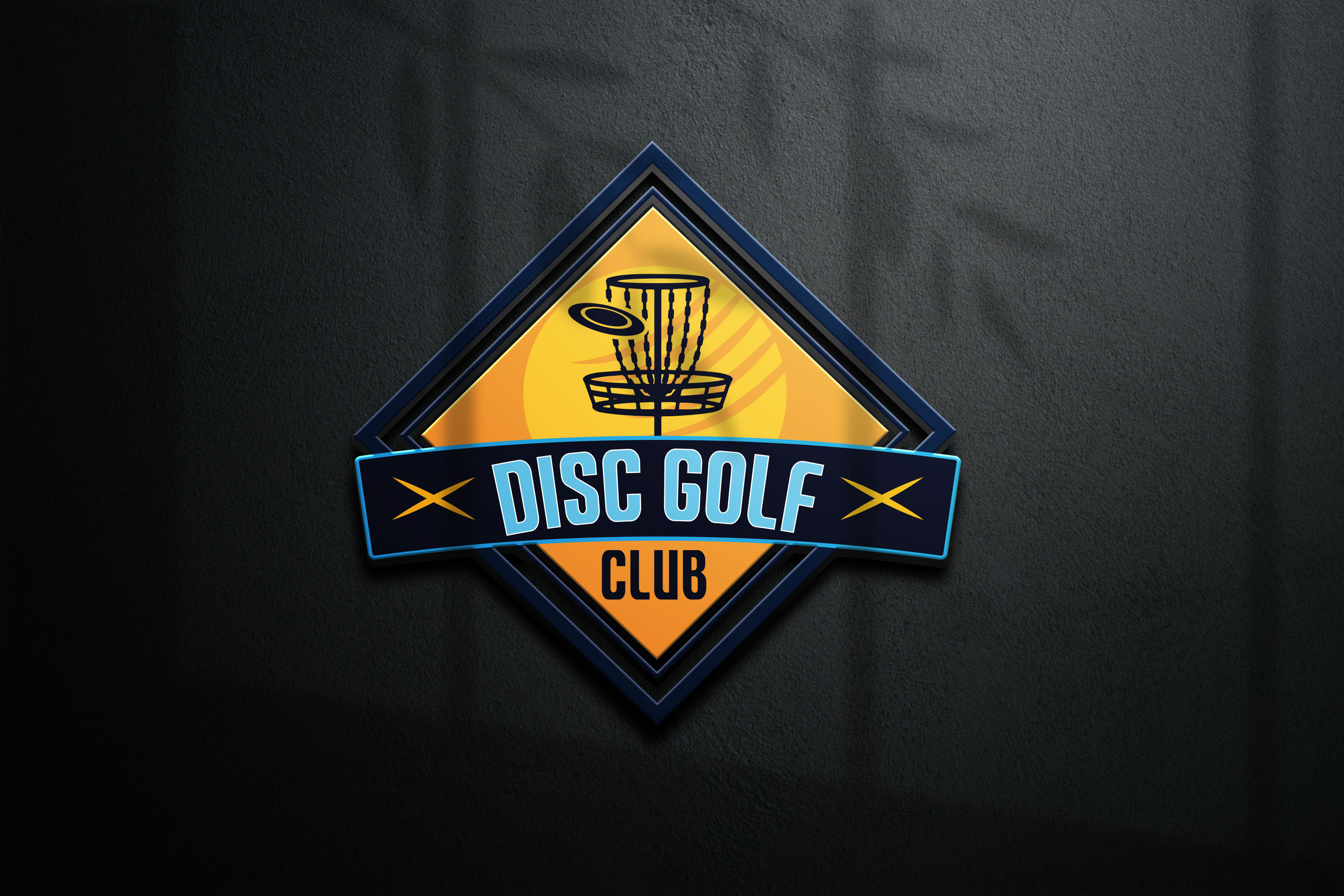 disc golf club logo design club logo disc disc golf disc golf basket disc golf club logo disc golf logo golf logo logo logo design logos logotype monogram logo premium logo professional logo sports sports logo unique logo