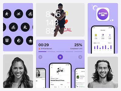 Fitness mobile app and marketplace app branding fitness ios logo marketplace membership mobile app nutrition sport training ui ux