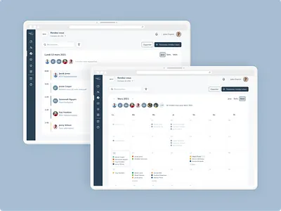 Calendar - Appointments Agenda - SaaS agenda calendar desktop product design saas ui ui design uiux design ux ux design web webapp