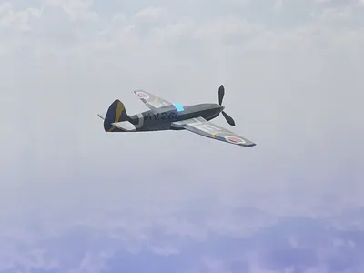Poly Plane 3d blender low poly plane