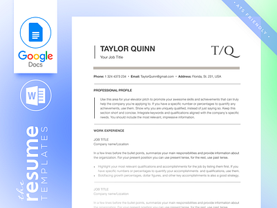 Free ATS White Soft Resume Template in Google Docs and Word atsfriendly careerboost freedownload resumetemplate