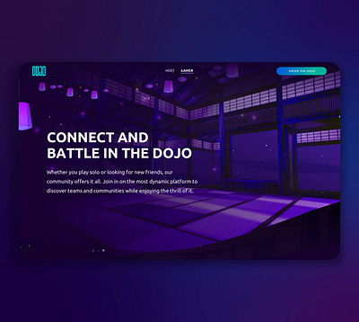 Dojo Arena – Gaming Tournament Platform app branding gaming app logo ui ui design uiux design ux