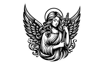 Angel SVG graphic design