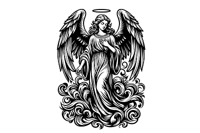 Angel SVG graphic design