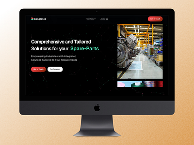 Banglatec: Service Landing Page Exploration art direction concept landingpage ui ux visual design web webdesign website