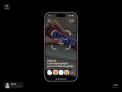 QR-Code. DYUI #10 daily daily ui mobile app niki e qr qr code qr code design qr design scan scan design ui ui design app ux