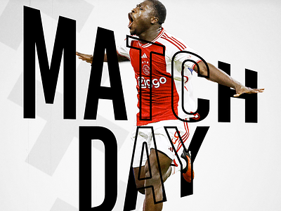 Ajax posters November 2023 ajax branding design football football poster graphic design matchday poster poster design soccer social media