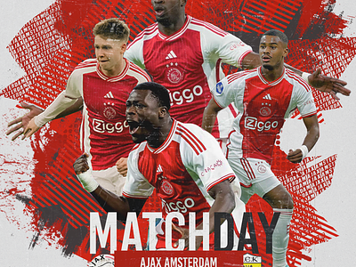 Ajax posters December ajax branding design football football poster graphic design matchday poster poster design soccer
