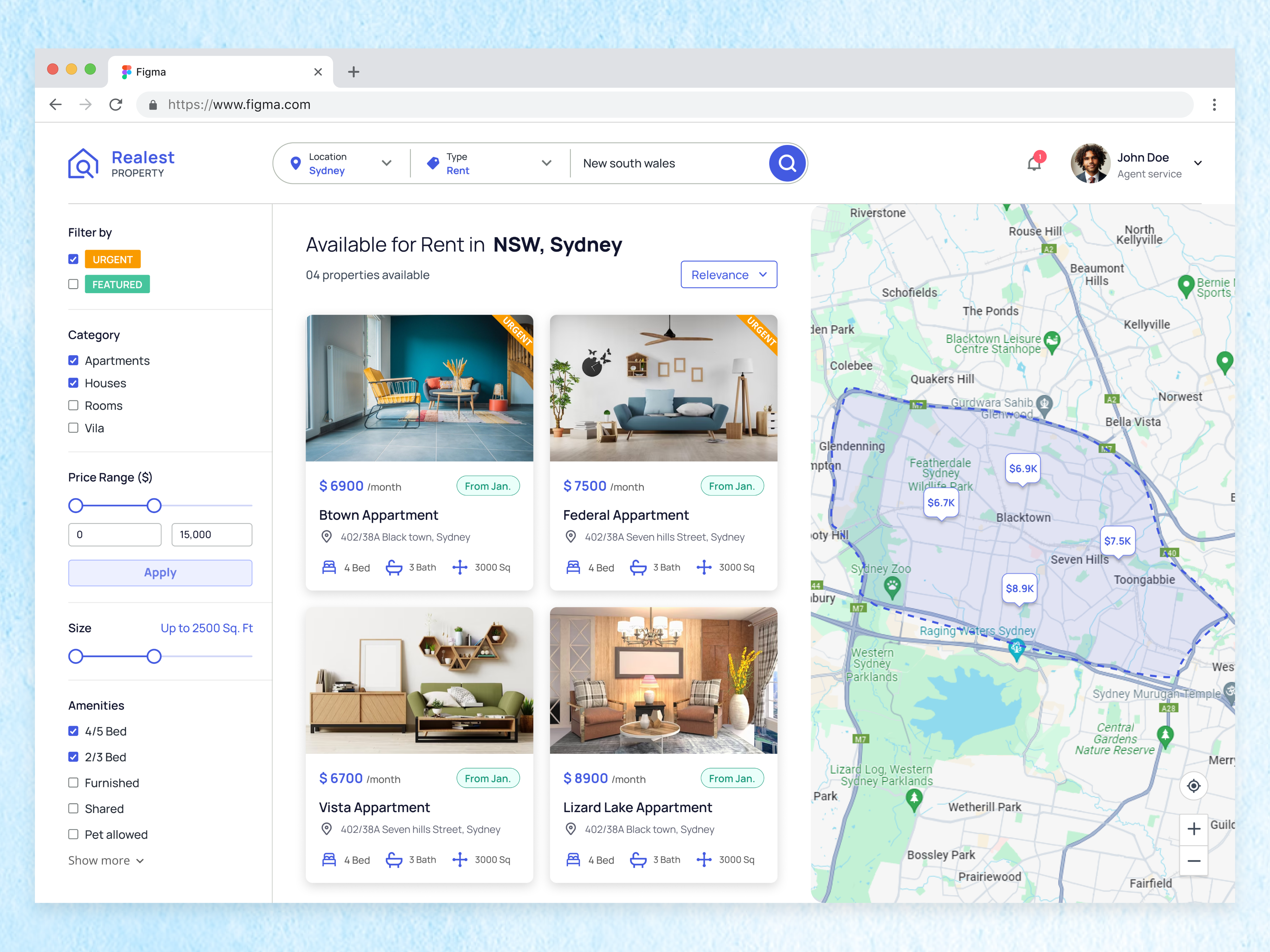 Property Management Dashboard dashboard design flat rent house rent product design property property buy property listing property management property sell property website real estate real estate dashboard real estate design real estate management real estate software real estate website rental software rental website uiux web app design