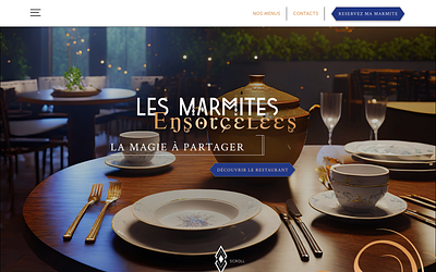 Les Marmites Ensorcelés design graphic design illustration landing page ui