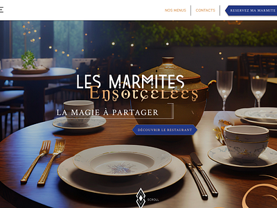 Les Marmites Ensorcelés design graphic design illustration landing page ui