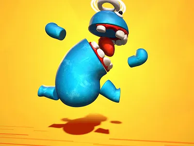 Jogging 🏃 3d 3dart 3dillustration animation b3d blender3d cartoony illustration motion graphics npr render stylized