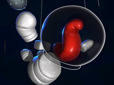 Falling ☄️ 3d 3dart 3dillustration animation b3d blender3d cartoony illustration motion graphics npr render stylized