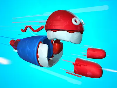 Flying 🦸‍♂️ 3d 3dart 3dillustration animation b3d blender3d cartoony illustration motion graphics npr render stylized