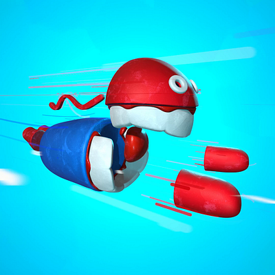 Flying 🦸‍♂️ 3d 3dart 3dillustration animation b3d blender3d cartoony illustration motion graphics npr render stylized