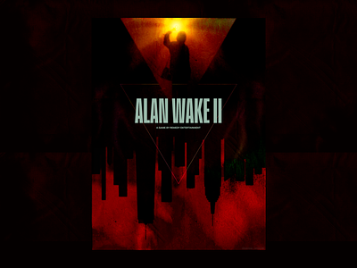 The Champion of Light — Alan Wake II alan wake alan wake 2 design fan art figma graphic design made in figma poster print remedy entertainment remedy games vector