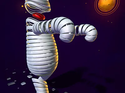 Walking 🌕 3d 3dart 3dillustration animation b3d blender3d cartoony illustration motion graphics npr render stylized