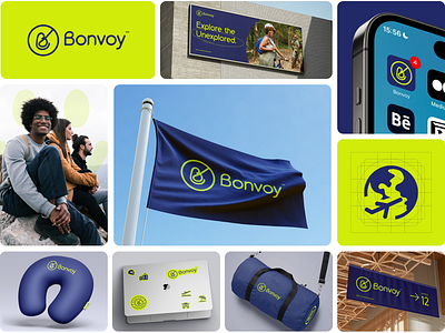 Bonvoy - Brand Identity for Travelling Agency. art direction brandidentity branding design graphic design iconography logo photograpy visual design
