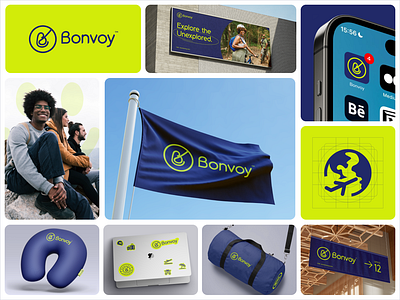 Bonvoy - Brand Identity for Travelling Agency. art direction brandidentity branding design graphic design iconography logo photograpy visual design