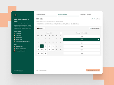 Schedule a meeting module - Time & Schedule 👀 calendar meeting schedule zencal