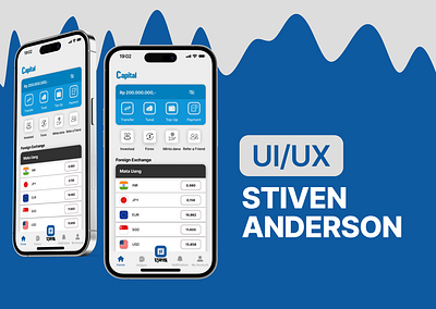 Capital Banking - UI UX Design application asia banking capital currency design foreign invest mbanking mobile mobileapps mobiledesign money qris transfer ui ux