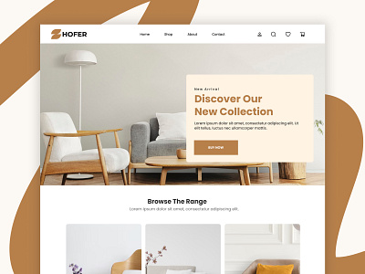 Website for an online store clean figma homepage landing landing page modern online shop store ui ux website