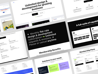 Franca Studio - Design Studio Landing Page design studio design subscription digital studio landing page pricing subscription ui uidesign unlimited ux uxdesign webdesign webflow